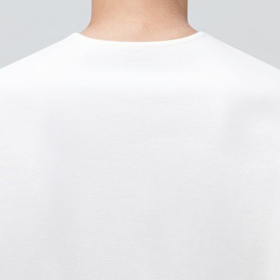 Cooltandard Ponte Crew Neck Long Sleeve T-shirt [Off White]