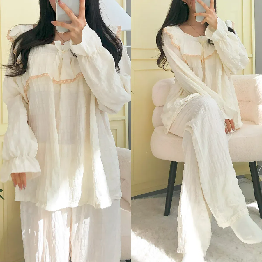 Warming Collar Pajama Set