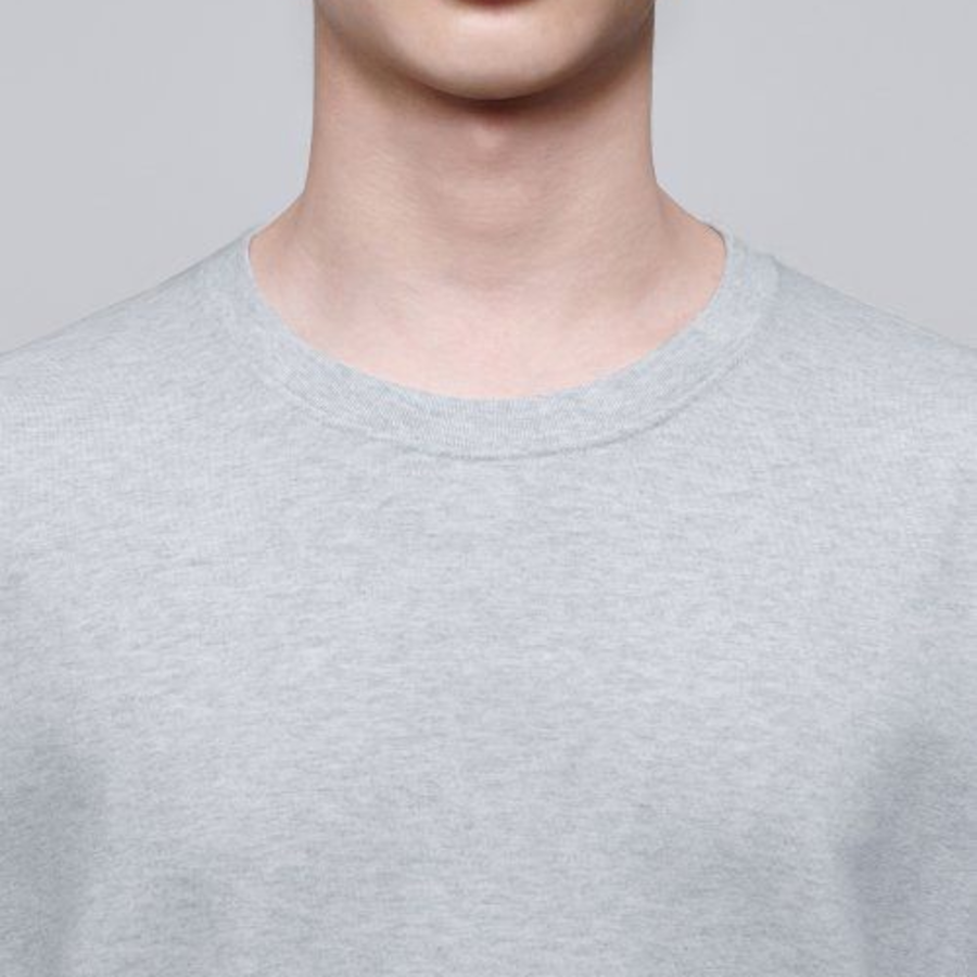 Cooltandard Crew Neck Long Sleeve T-shirt [Light Gray]