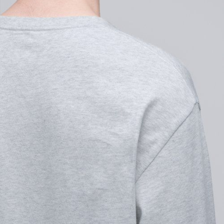 Cooltandard Crew Neck Long Sleeve T-shirt [Light Gray]