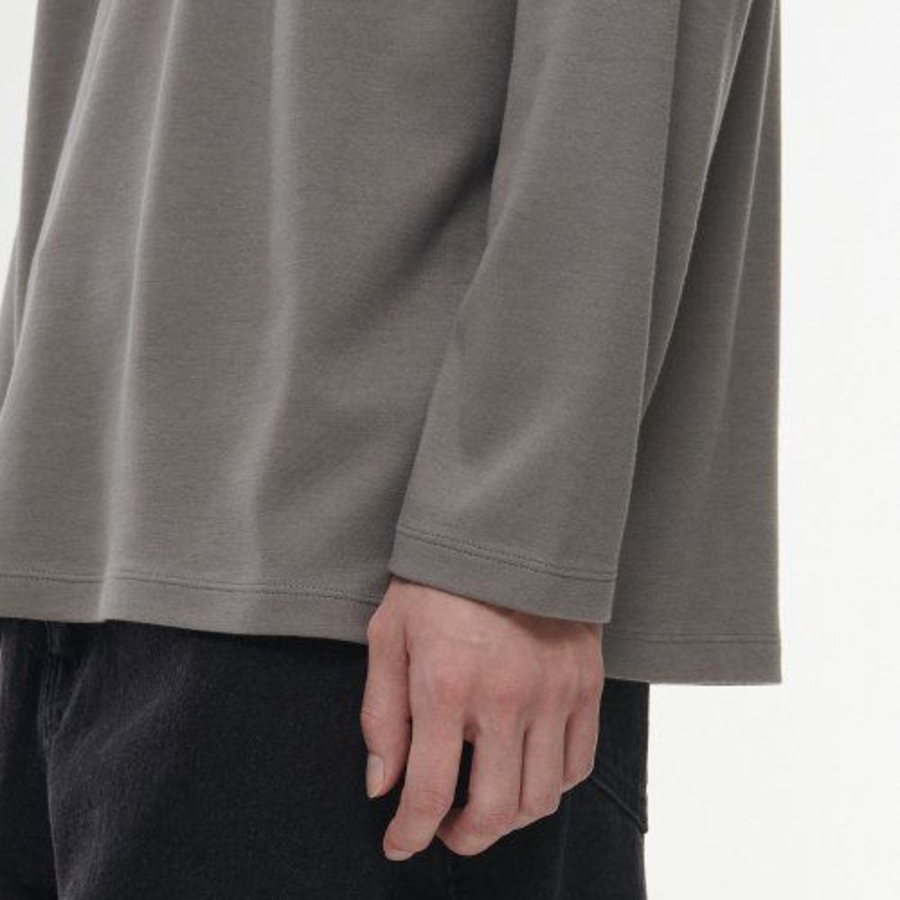 Heatandard Crew Neck Long Sleeve T-shirt [Taupe]