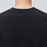 Cooltandard Ponte Crew Neck Long Sleeve T-shirt [Black]