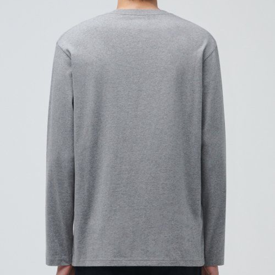 Cooltandard Crew Neck Long Sleeve T-shirt [Gray]