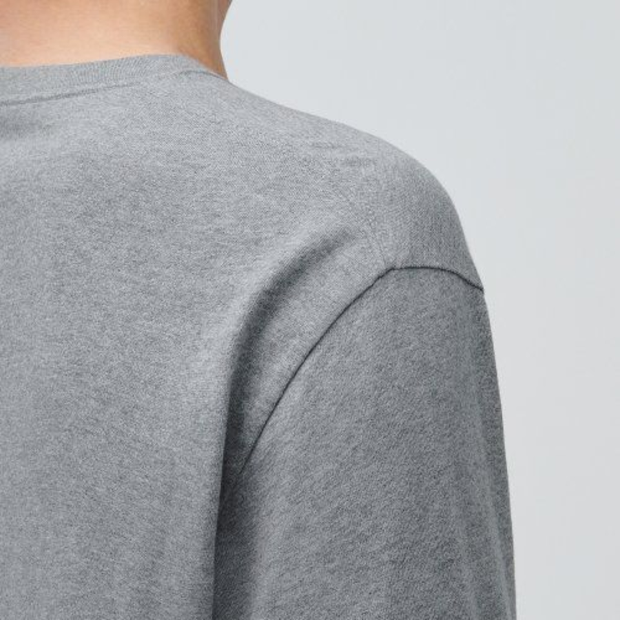 Cooltandard Crew Neck Long Sleeve T-shirt [Gray]