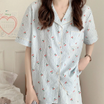 Check Cherry Pajama Set
