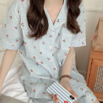 Check Cherry Pajama Set