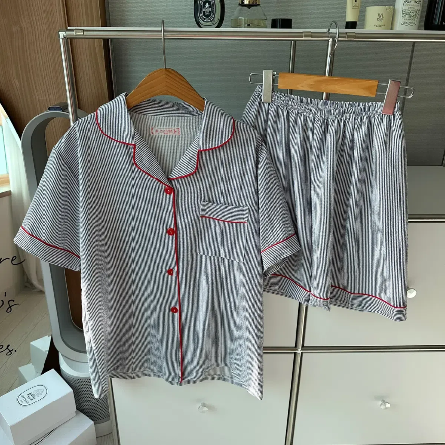 Number Stripe Pajama Set