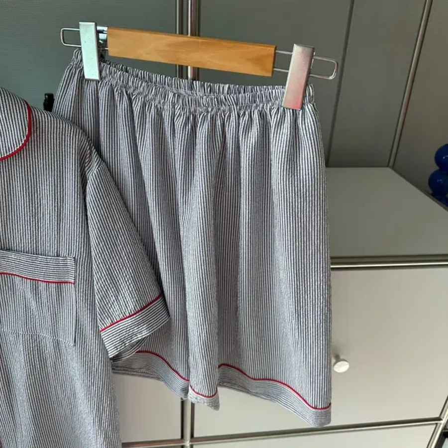 Number Stripe Pajama Set