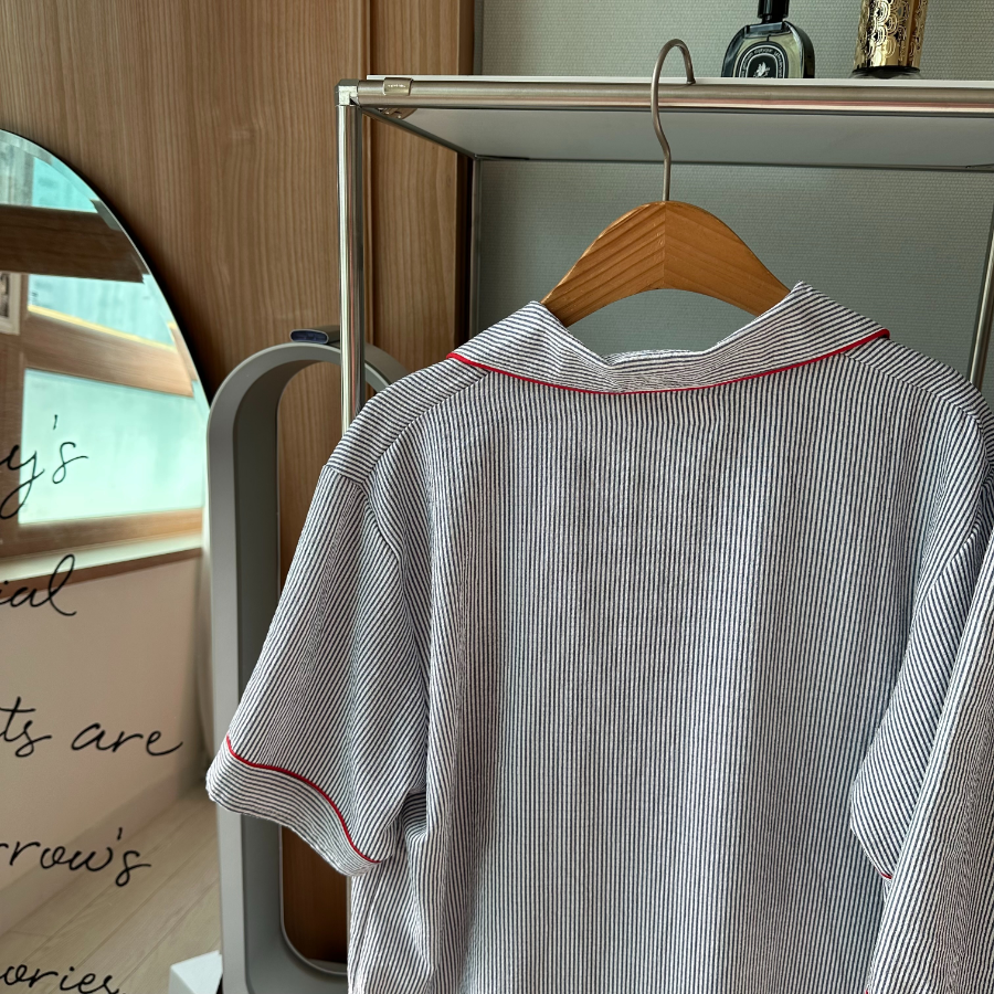 Number Stripe Pajama Set