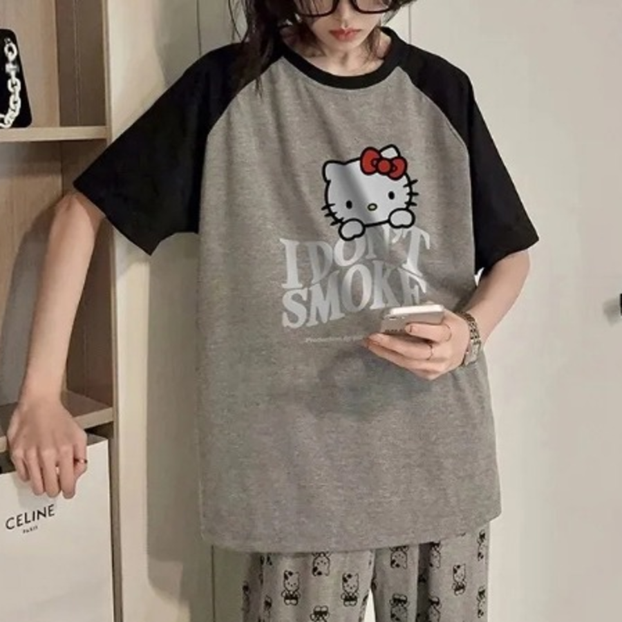 Hello Kitty Oversized Pajama Set