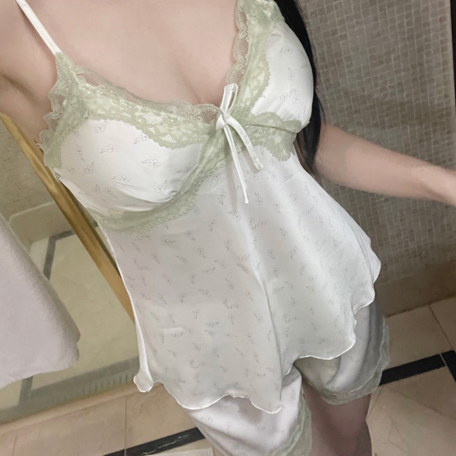 Silky Green Tea Slip Set