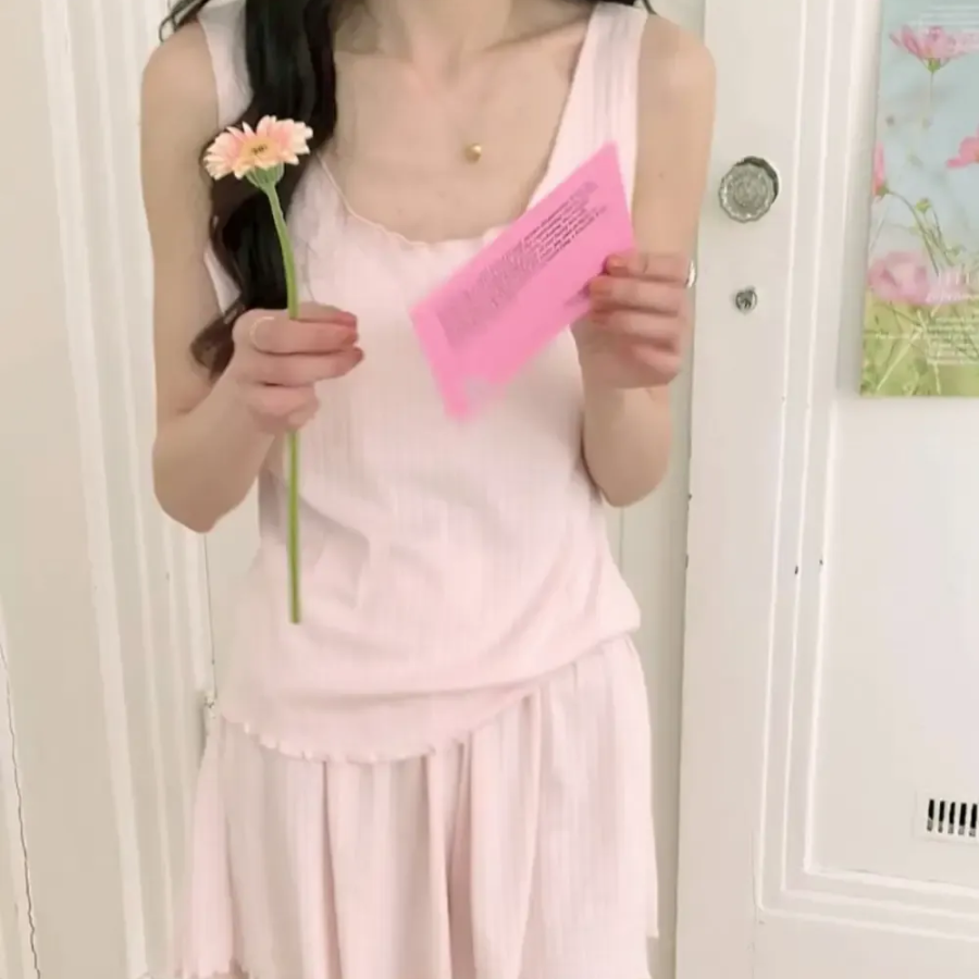 Sesang Pyeonhan Built-in Bra Summer Pajama