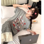 Hello Kitty Check Pajama Set