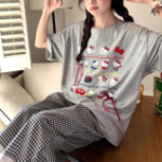 Hello Kitty Check Pajama Set
