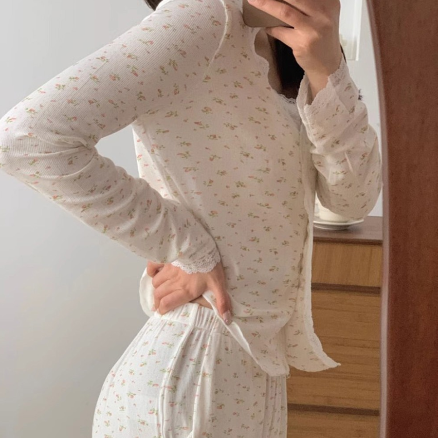 Floral Pajama 3-Piece Set