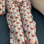 Tomato Blue Stripe Pajama Set