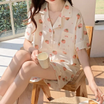 Dot Strawberry Pajama Set