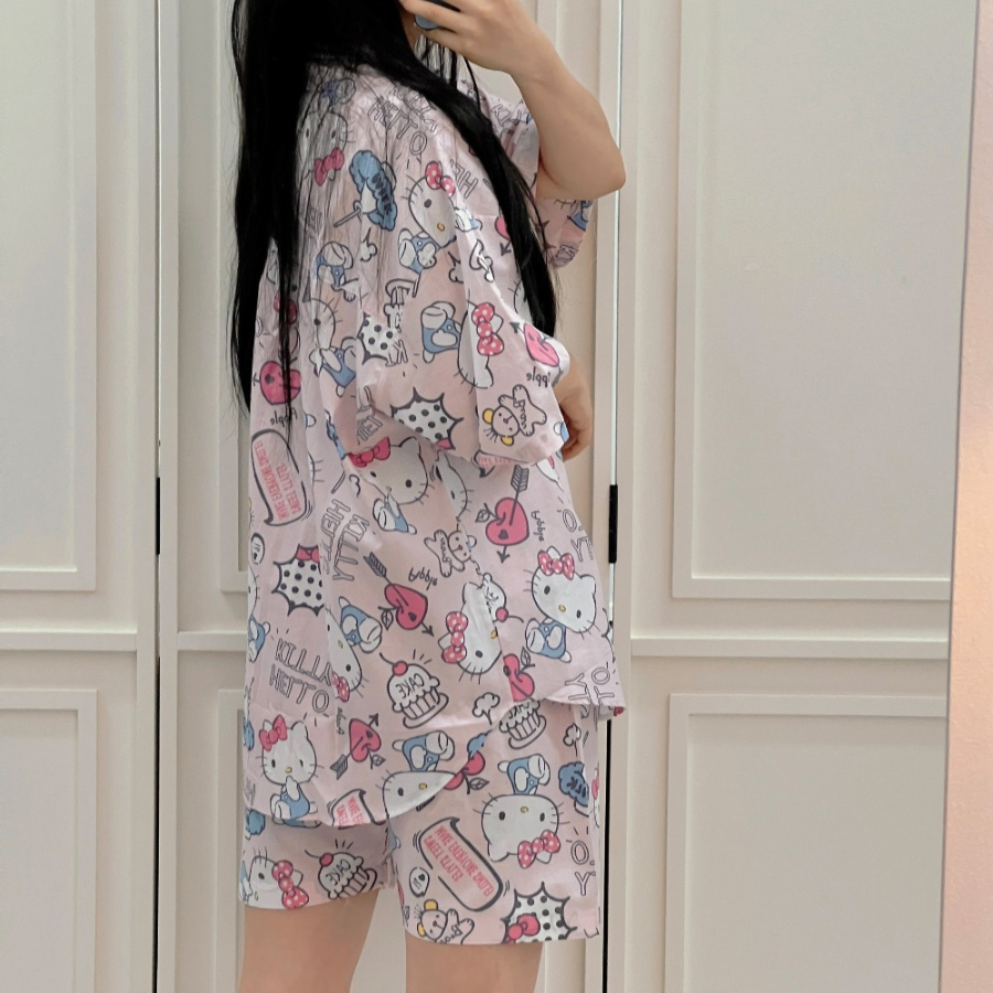 MILK KITTY Short Sleeve Pyjama Set