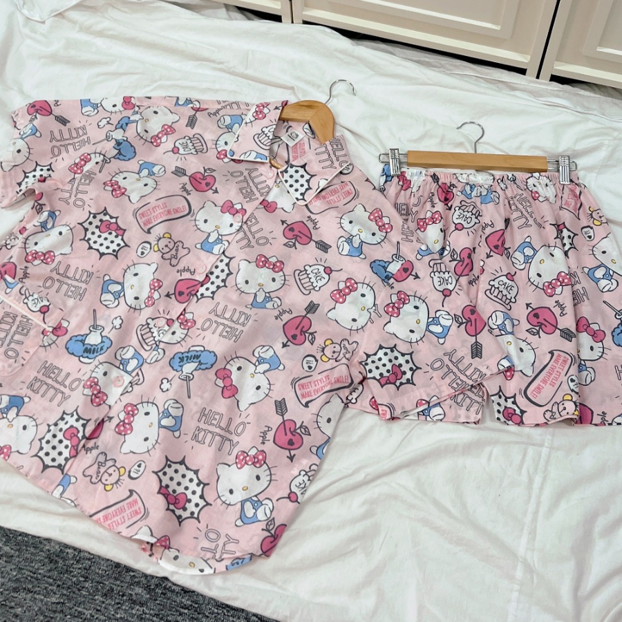 MILK KITTY Short Sleeve Pyjama Set