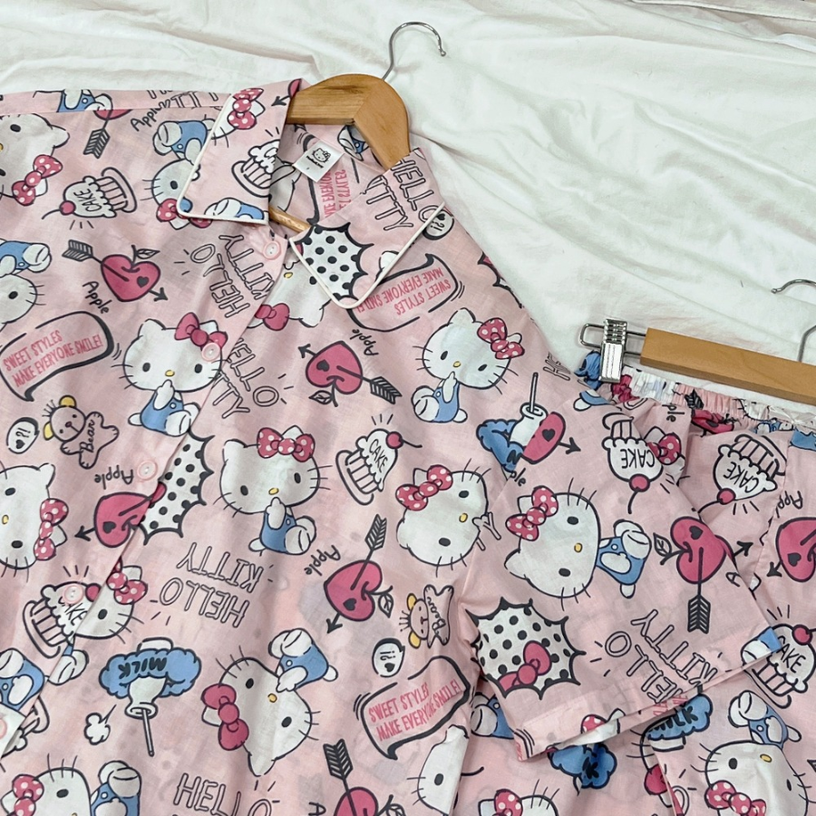 MILK KITTY Short Sleeve Pyjama Set