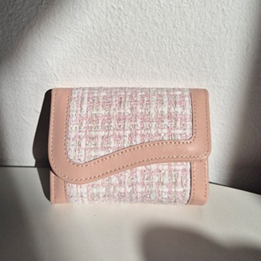 Rehab Serena Tweed Bifold Wallet — элегантный твид в компактном формате