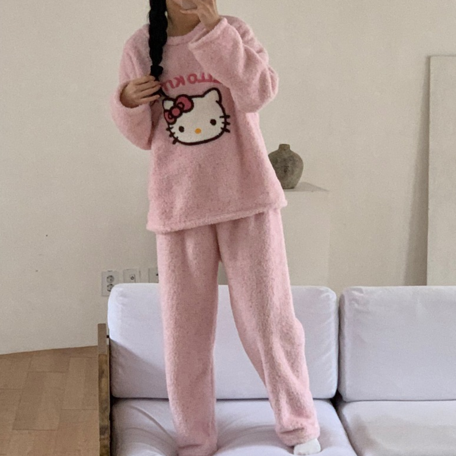 HELLO KITTY Cozy Fleece Sleepwear Set