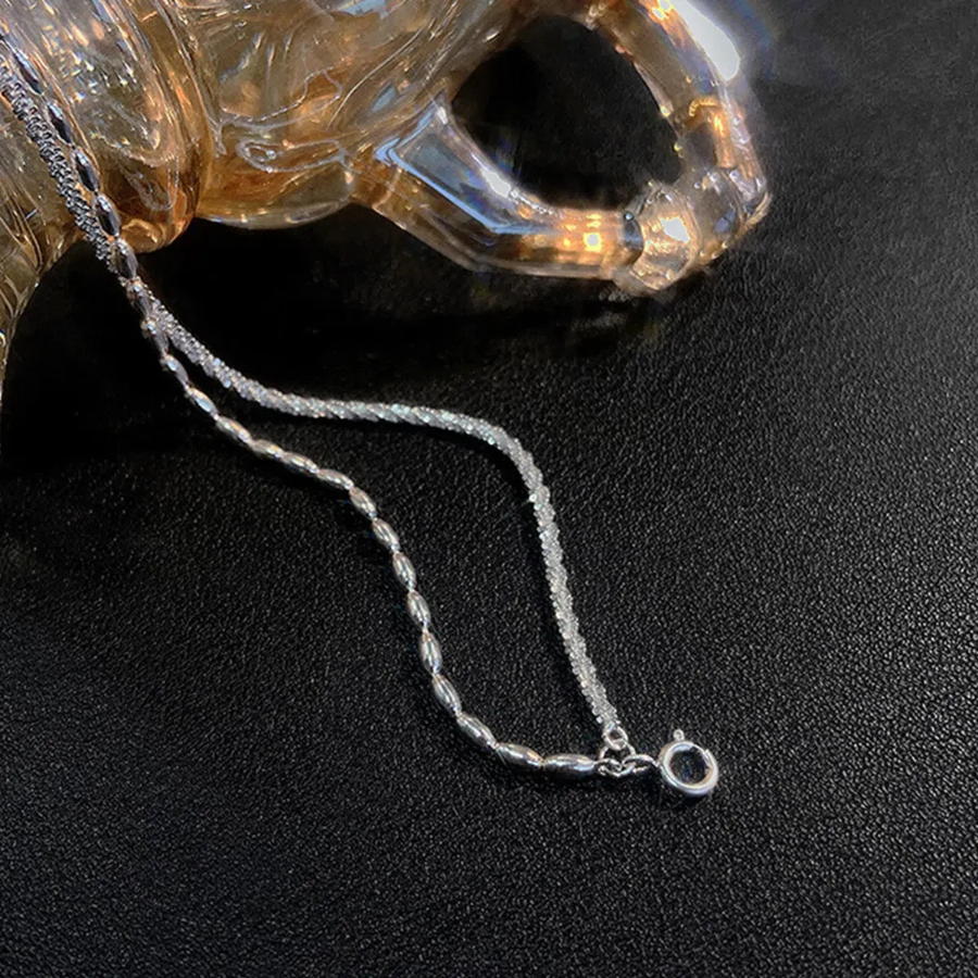 Серебряный браслет с многослойной цепочкой