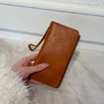 Универсальный кожаный чехол-клатч для телефона — кошелёк и органайзер в одном формате