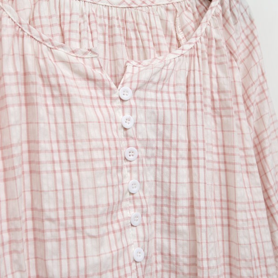 Cotton Summer Check Pajama Set