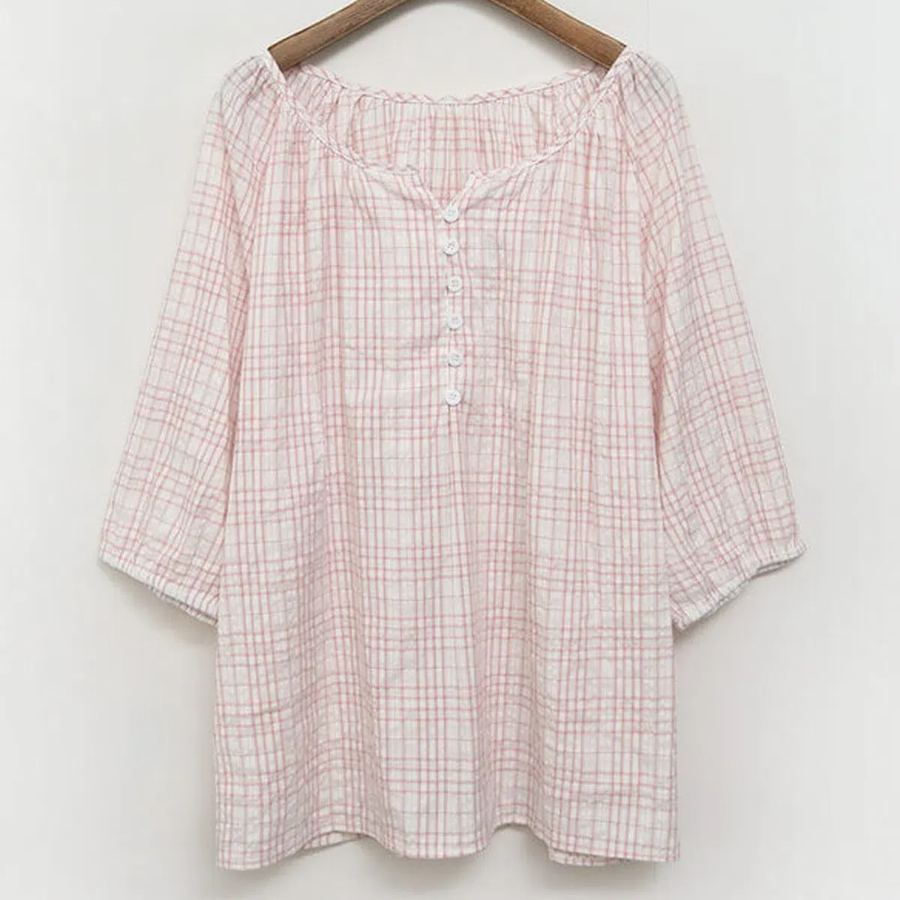 Cotton Summer Check Pajama Set