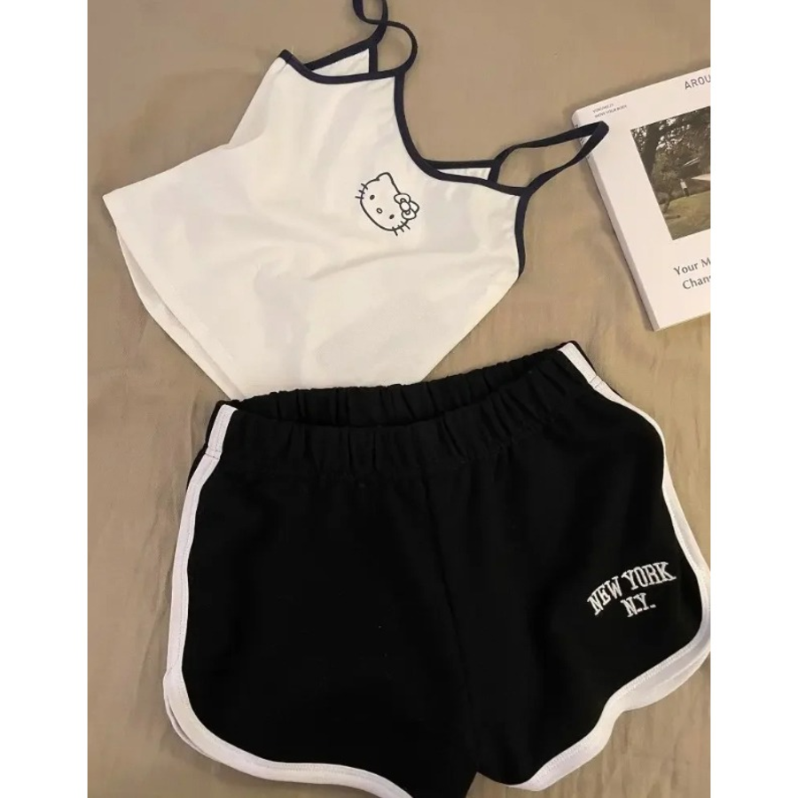 Hello Kitty Colorblock Tank Lounge Set