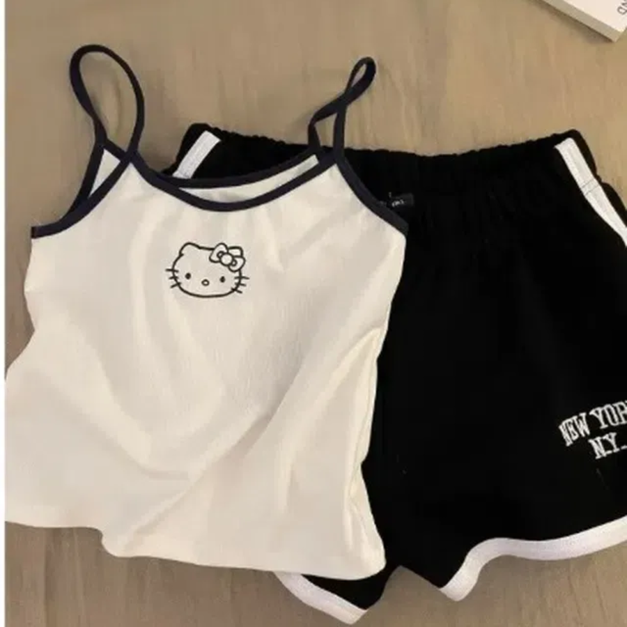 Hello Kitty Colorblock Tank Lounge Set