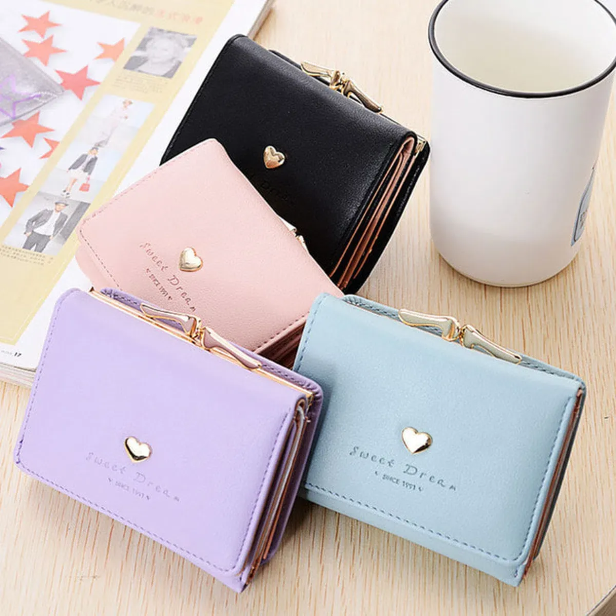 Женский casual-кошелёк с сердцем — компактный акцент с характером