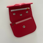 2-in-1 Женский кардхолдер и мини-кошелёк из натуральной кожи с сердцем