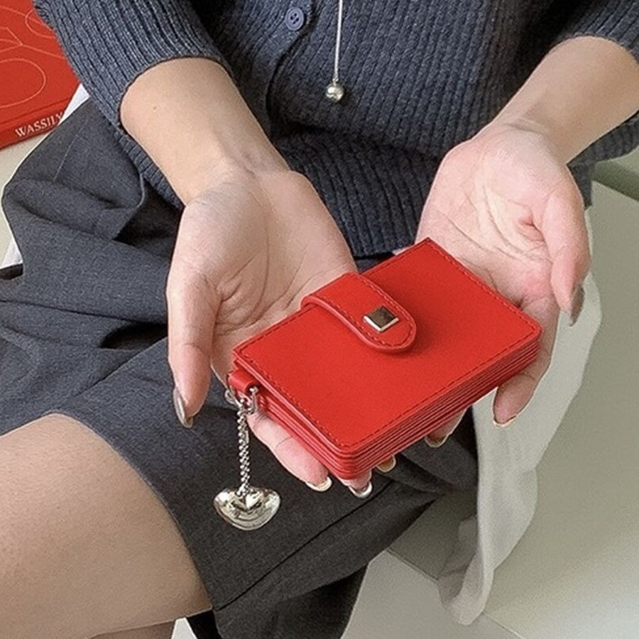 Heart Snap Card Wallet & AirPods Pouch — милый дуэт для повседневных мелочей