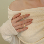 Серебряный браслет Delia с лёгким мерцанием