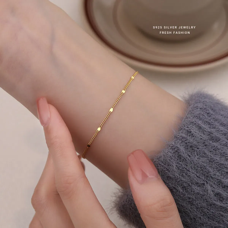 Серебряный браслет Delia с лёгким мерцанием