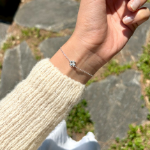 Серебряный браслет с четырёхлистным клевером