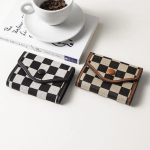 Checkerboard Button Mini Wallet — компактный кошелёк с характером
