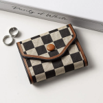 Checkerboard Button Mini Wallet — компактный кошелёк с характером