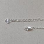 Серебряный браслет с витой шёлковой цепочкой