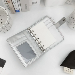 Unique Silver 5-Ring Diary Card Wallet with Pin Pin — стиль и функциональность в одном аксессуаре