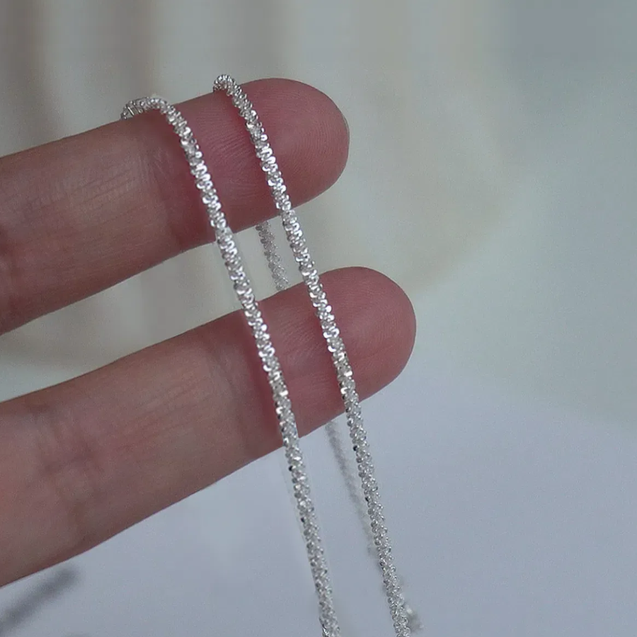 Серебряный браслет 925 пробы с мерцающим эффектом