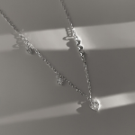 Серебряный браслет с сердечком и кубическим цирконием