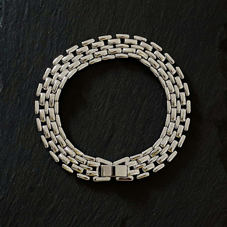 Браслет с цепочкой в стиле высококачественных часов