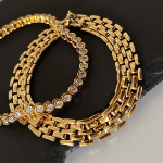 Браслет с цепочкой в стиле высококачественных часов