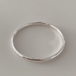 Серебряный браслет 925 пробы, простой, с застёжкой one-touch (одним касанием)