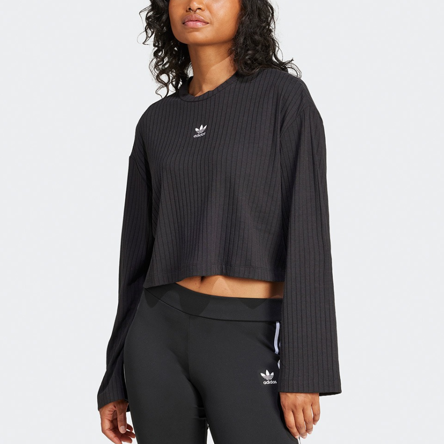 Adidas Essentials Wide Rib Long Sleeve Tee