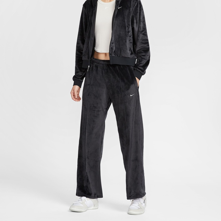 Nike Sportswear Women’s Chill Velour Mid-Rise Open Hem Sweatpants
