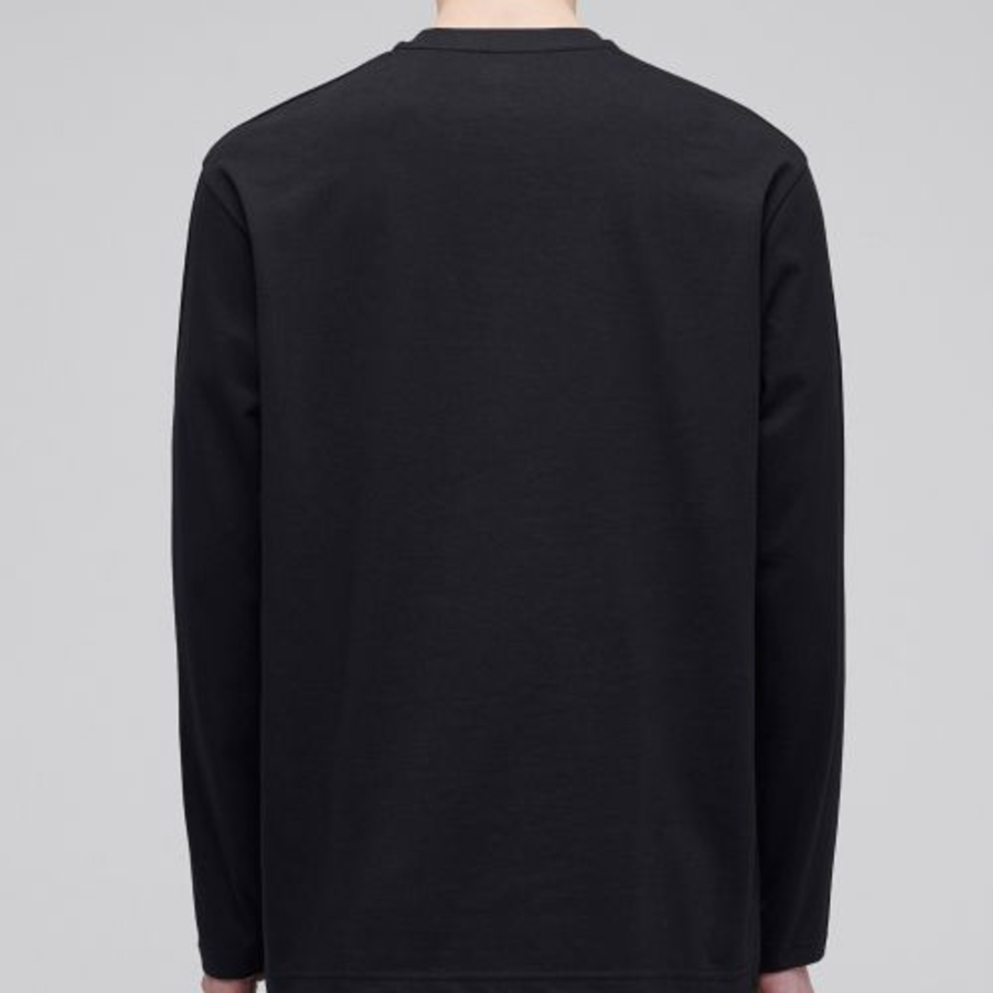 Cooltandard Crew Neck Long Sleeve T-shirt [Black]